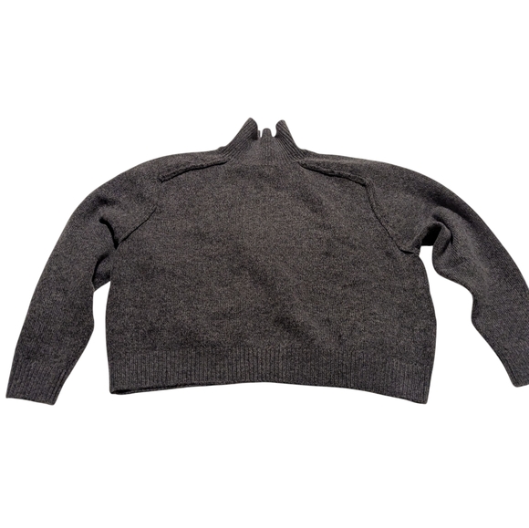 NWT H&M Dark Gray Mock Turtleneck Sweater Women's, L - Picture 1 of 5